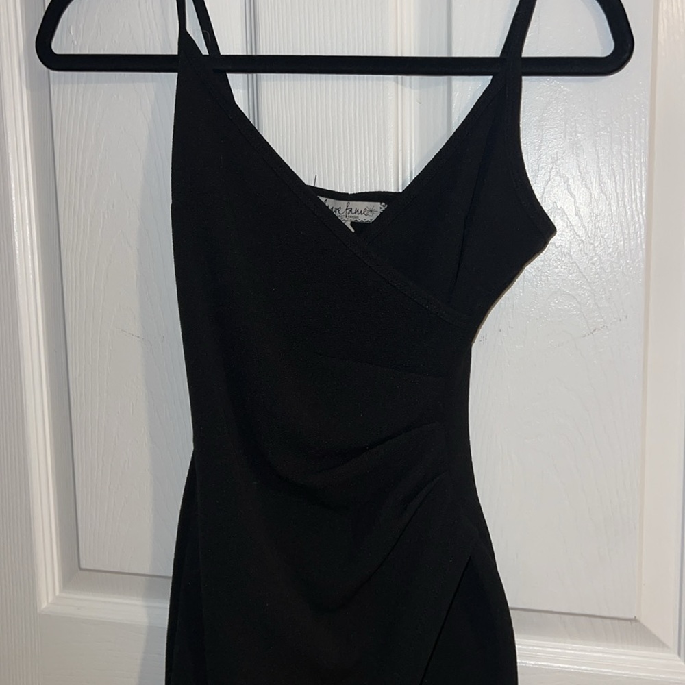 Black body con wrap dress